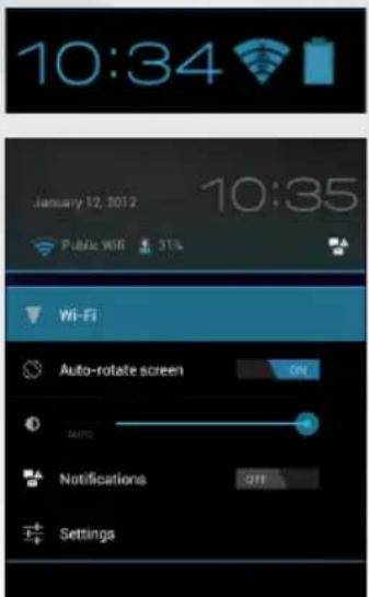 10:34 January 12, 2012 10:35 Public Wi-Fi Wi-Fi Auto-rotate screen ON MOS Notifications GTT Settings