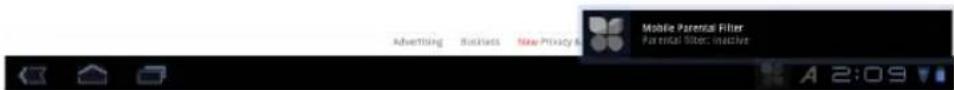 Advertising Business New Privacy Mobile Parental Filter Parental Site: Inactive A 2:09