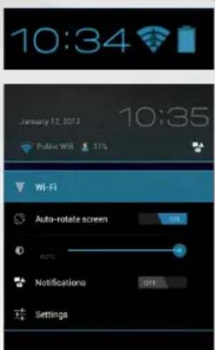 10:34 January 12, 2012 10:35 WiFi Auto-rotate screen Auto Notifications Settings