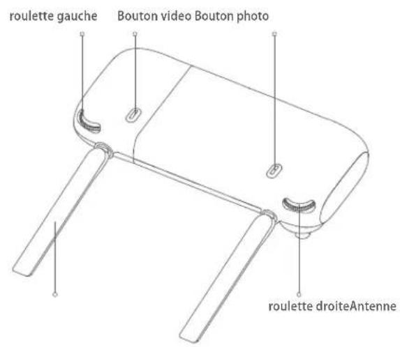 roulette gauche Bouton video Bouton photo roulette droiteAntenne