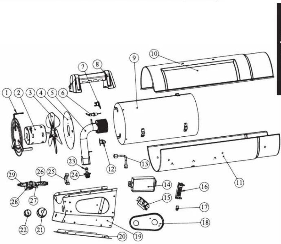 DEWALT DXH170FAVT - Lista de partes DXH170FAVT - 1