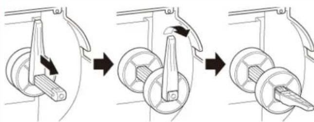 BROTHER TJ4005DN - Chargement du support en mode cutter (facultatif) - 2