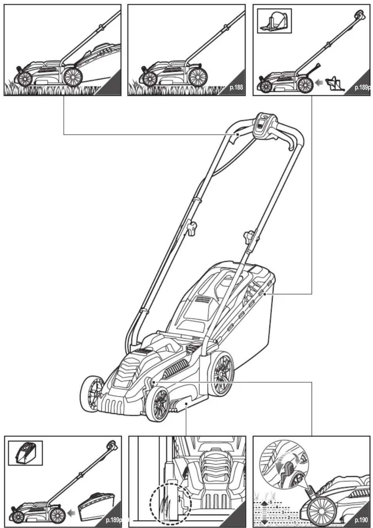 RYOBI RLM3113 - ÜRÜN ÜZERİNDEKİ SEMBOLLER - 2