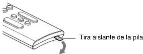 Tira aislante de la pila