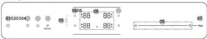 SAMSUNG NZ63B6058KK - Kezelöpanel - 1