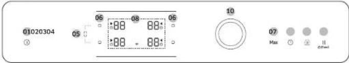 SAMSUNG NZ63B6058KK - Control panel - 2