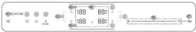 SAMSUNG NZ64B5046JK - Pannello di controllo - 1