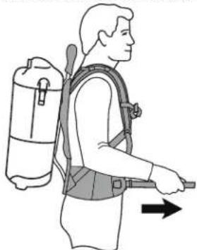 TORNADO 93016B1 - Wearing the Backpack Vacuum - 1