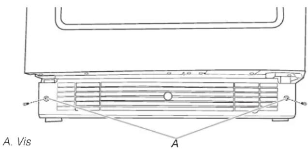KITCHENAID KUWL214KPA - Pour enlever la grille de la base: - 1