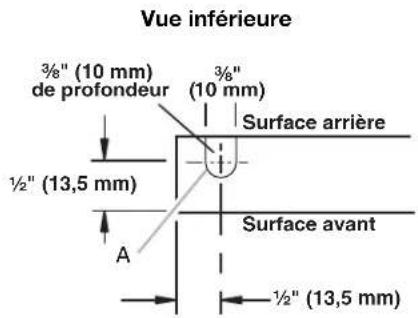 KITCHENAID KUWR214KPA - Trous de charnière de porte - 3