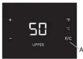 KITCHENAID KUWR214KPA - Visualisation de la température en degrés celsius - 1