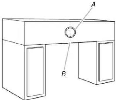 KITCHENAID KXU2836JSS - Installation sans décharge à l'extérieur (recyclage) à travers le soffite/placard - 1