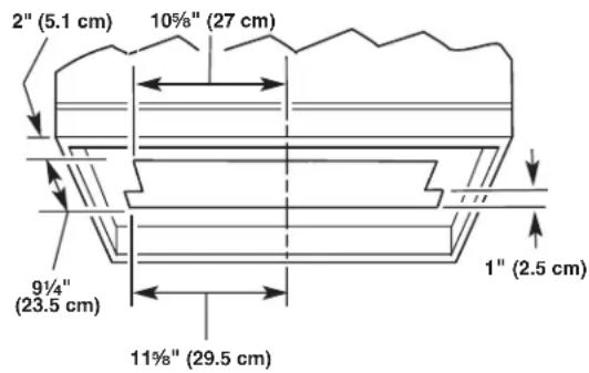 KITCHENAID KXU2836JSS - Range Hood Cabinet Cutout - 3