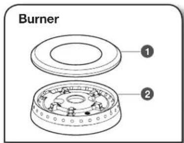 KITCHENAID KFGC506JMB - SEALED SURFACE BURNERS - 1