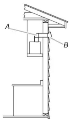 KITCHENAID KXU2830JSS - Décharge à travers le toit évacuation par le mur - 2