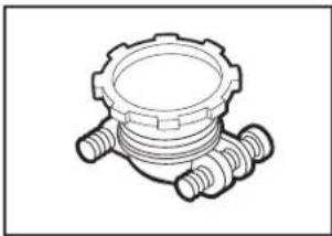 WHIRLPOOL WDF331PAHW - Racor de manguera con conexión de compresión de ^3/_8 " (9,8 mm) x - 1
