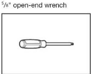 5/8" open-end wrench