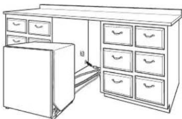 WHIRLPOOL WDF331PAHW - Acheminement du cordon d'alimentation - 1