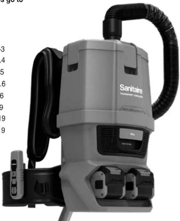 Sanitaire System Pro SL3681A - Index - 1