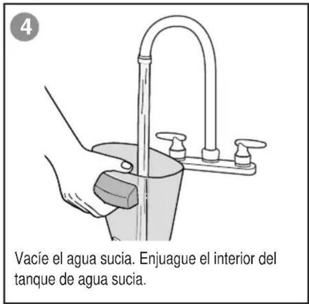 Sanitaire HydroClean SC930A - MANTENIMIENTO: TANQUE DE AGUA SUCIA - 4