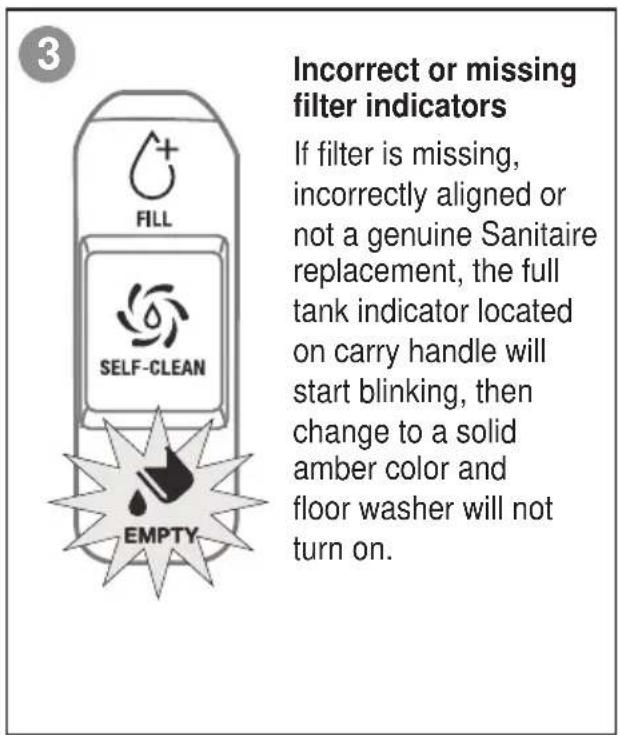 Sanitaire HydroClean SC930A - MAINTENANCE: ELECTRONIC ALERTS - 3