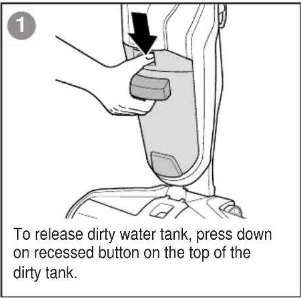 Sanitaire HydroClean SC930A - MAINTENANCE: DIRTY WATER TANK - 1