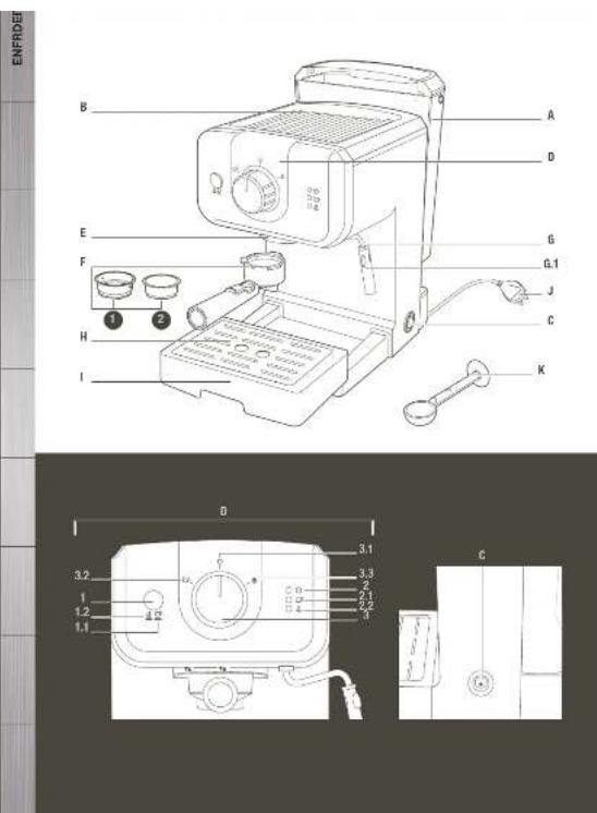 KRUPS Opio Steam & Pump XP320840 - 1