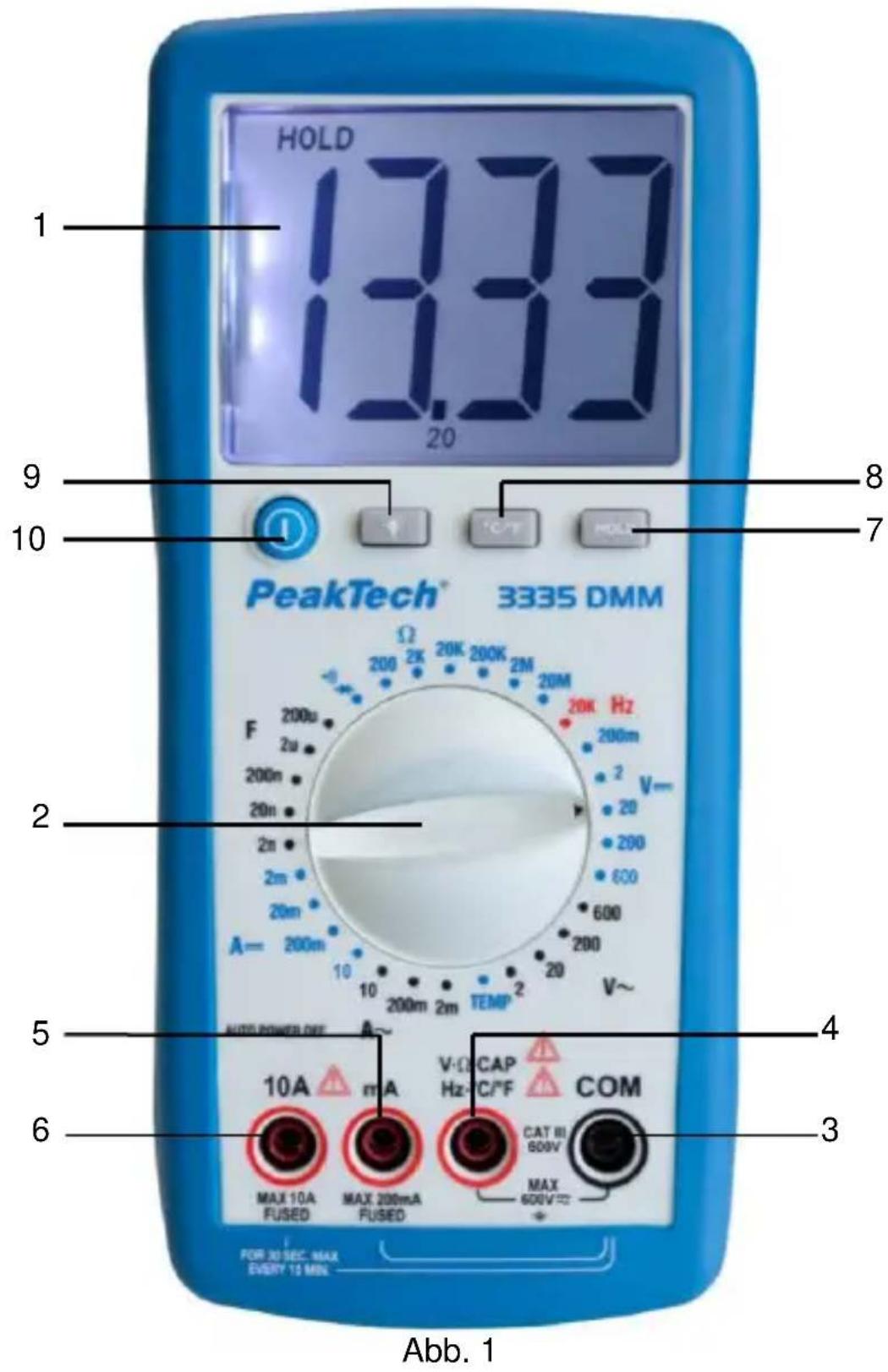 PeakTech 3335 - Durchgangsprüfung - 1
