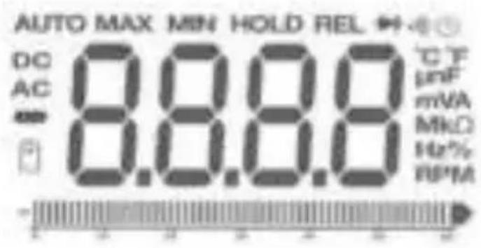 PeakTech P3360 - Icone del display LCD - 1