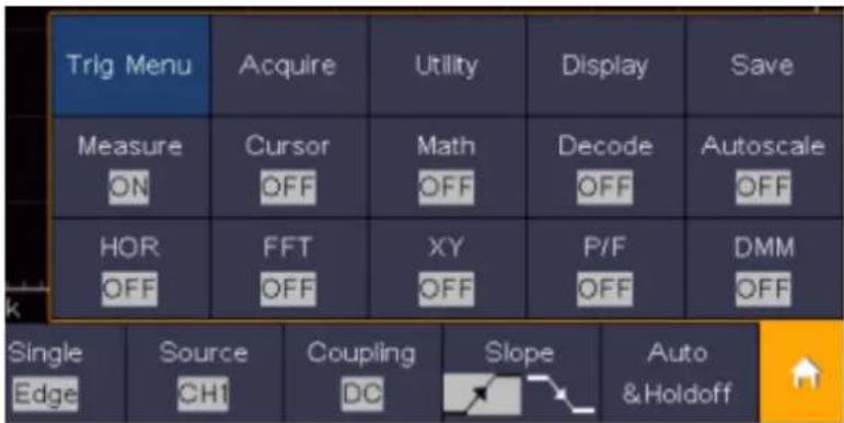 PeakTech 1206 - Appeler le menu principal - 1