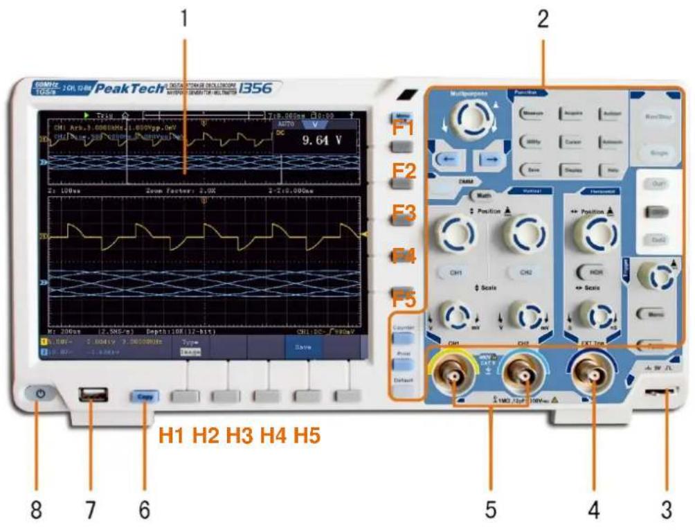 PeakTech 1370 - Face avant - 1