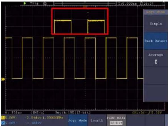 PeakTech 1370 - Exemple 3 : mesure d'un signal unique - 1