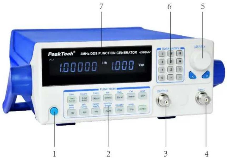 PeakTech 4060 MV - Face avant de l'appareil - 1