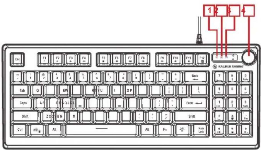 IOGEAR Korona Kore II GKM601 - Clavier - vue avant - 1