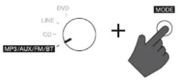 DVD LINE CD MP3/AUX/FM/BT + MODE