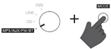 DVD LINE CD MP3/AUX/FM/BT + MODE