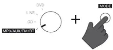 DVD LINE CD MP3/AUX/FM/BT + MODE