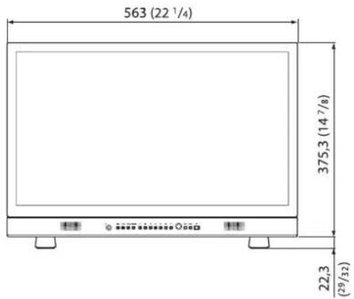 SONY LMDB240 - Dimensions - 1