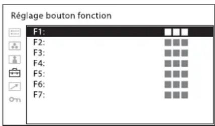 SONY LMDB240 - Sous-menu réglage - 1
