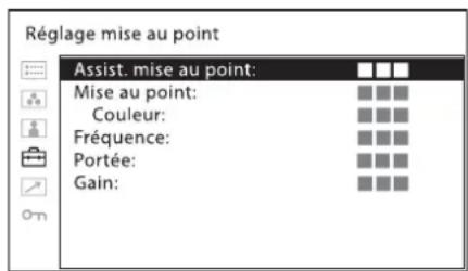 SONY LMDB240 - Sous-menu réglage - 1