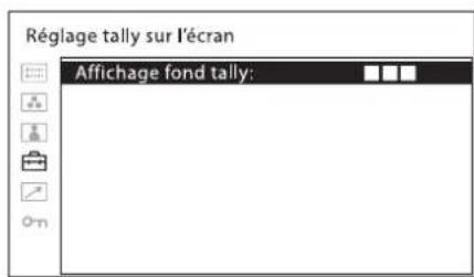SONY LMDB240 - [Réglage tally sur l'écran] - 1