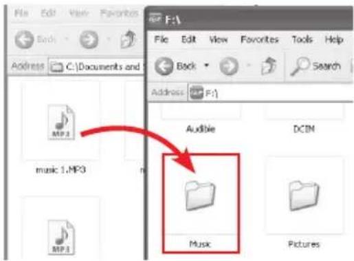 RCA Lyra Slider SL5008 - Using Windows Explorer - 1