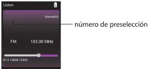 RCA Lyra Slider SL5008 - Para escuchar una estación de preselección: - 2