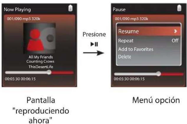 RCA Lyra Slider SL5008 - Menú de opción - 1