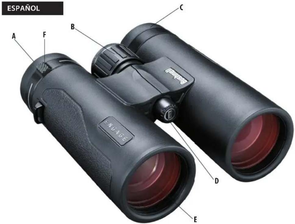 BUSHNELL Engage DX 12x50 - GUIDE DES PIÈCES - 1