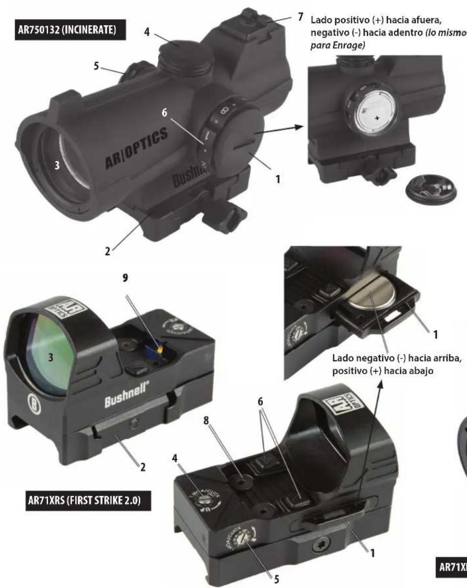 BUSHNELL First Strike 2.0 - GUÍA DE REPUESTOS - 2