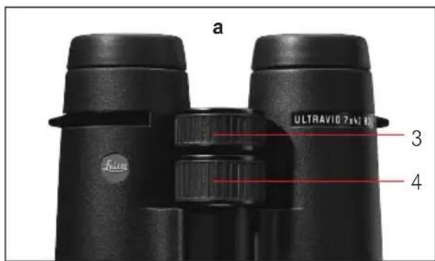 LEICA Ultravid 10x32 HDPlus - MESSA A FUOCO / COMPENSAZIONE DIOTTRICA - 1