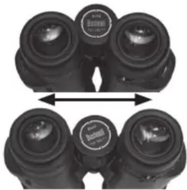 BUSHNELL Trophy Xtreme 8x56 - How to Adjust for Distance Between Your Eyes - 1