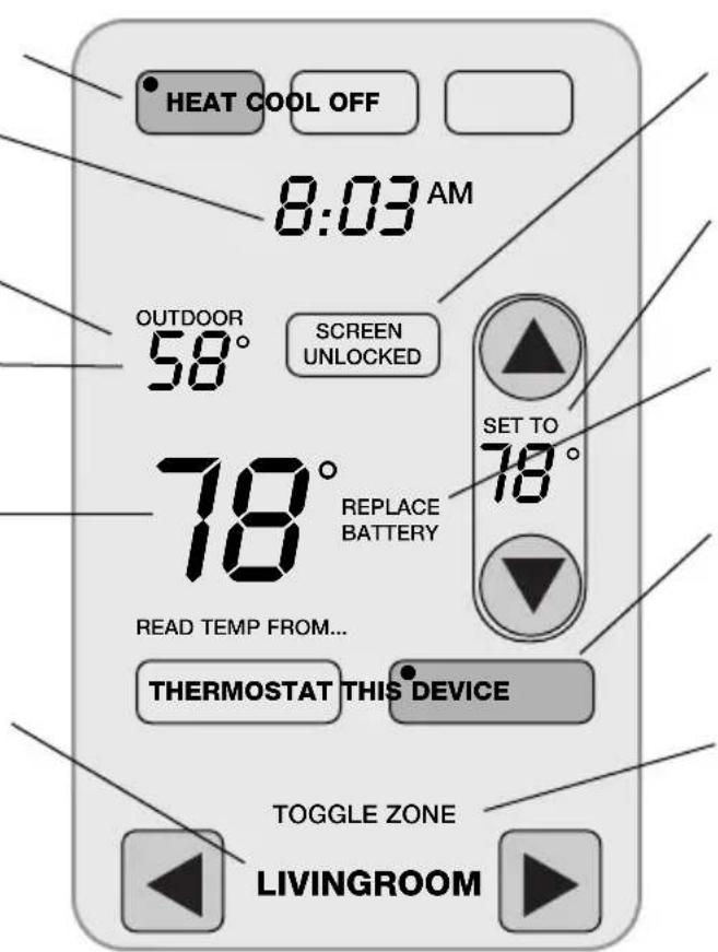 HONEYWELL REM5000R1001 - Coup d'œil rapide sur l'affichage - 1