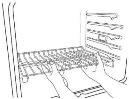 KITCHENAID Architect KEMS308SBL - Dépose de la grille coulissante : - 2